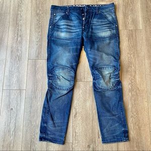 G-STAR SZ 34/32 RAW MOTO SKINNY JEANS BY PHARRELL